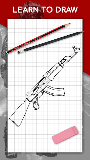 How to draw weapons by steps How to draw weapons by steps
